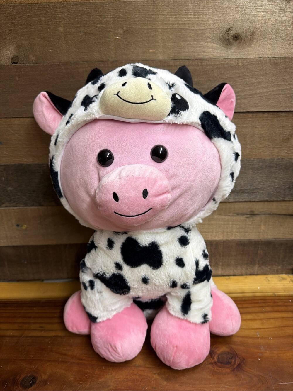 Peek-A-Boo Toys Disguisimals Moody The Pig Cow Plush Stuffed Animal Toy 20”